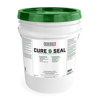 Simiron Cure & Seal WB for Concrete Substrates, Semi-Gloss, Clear, 5 Gallon