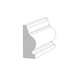 Millwork Design by Oxford (M110) 11/16 in. x 1-5/8 in. x 16 ft. Base Cap, Primed Finger-Jointed Pine