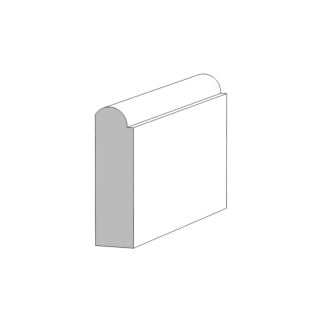 Garden State Lumber (M161) 1/2 in. x 1-5/8 in. Bullnose Stop, Clear Pine