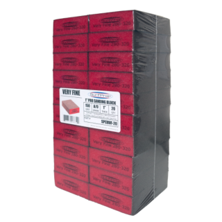 SurfPrep 1 in. Sanding Block, Very Fine, Red, 20-Pack