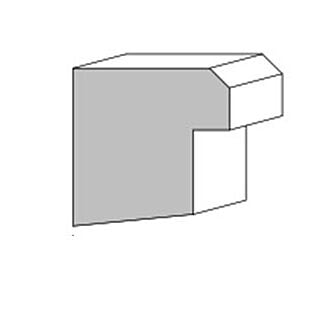 Metrie (M27) 1-1/16 in. x  16 ft. Contemporary Back Band Moulding, Primed Finger-Jointed Pine