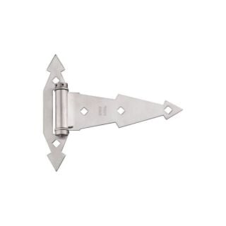 National Hardware N348-524 Ornamental Spring T-Hinge, Stainless Steel, 7 in. - 1 Pack