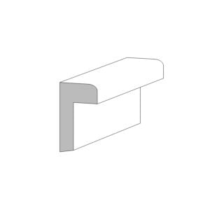 Metrie (M56) 11/16 in. x 1-1/8 in. x 16 ft. Back Band Moulding, Primed Finger-Jointed Pine