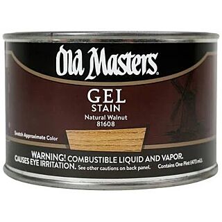 Old Masters, Oil-Based Gel Stain, Natural Walnut, Pint