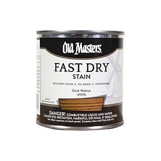 Old Masters Fast Dry, Interior Oil-Based Stain, Dark Walnut, 1/2 Pint