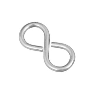 National Hardware N121-319 S-Hook, 15 lb Working Load Limit, Steel, Zinc