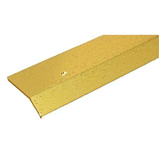Randall Heavy Gauge Aluminum Carpet Bar, 2 in. x 6 ft., Satin Hammered Gold