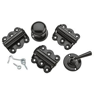 National Hardware V1771 Series N100-014 Screen Door Kit, Steel, Black