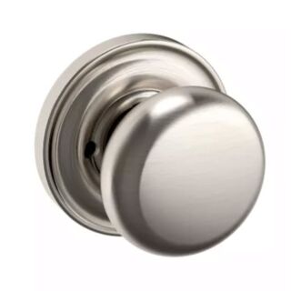 Baldwin Estate 5015 Classic Knob with 5048 Rose, Privacy, Satin Nickel (056)