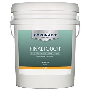 Coronado Final Touch Interior Acrylic Flat Paint, White