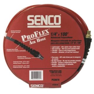 SENCO PC0978 Air Hose, 1/4 in OD, MPT, Polyurethane