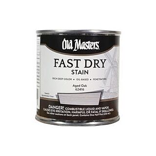 Old Masters Fast Dry, Interior Oil-Based Stain, Aged Oak, 1/2 Pint