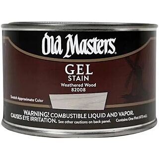 Old Masters, Oil-Based Gel Stain, Weathered Wood, Pint