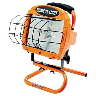 CCI Work Light with Switch, Halogen Lamp, 8000 Lumens, Orange