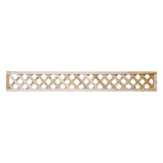 Eastern Fence 1 x 8 Diagonal White Cedar Lattice Topper
