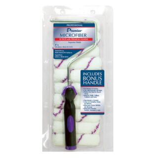 Premier Microfiber 4 in. x 1/2 in. Nap Roller Covers w/Frame, 10-Pack