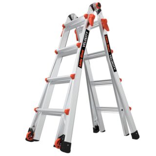 Little Giant Velocity IA, Aluminum Articulated Extension Ladder, 5 ft. - 15 ft.
