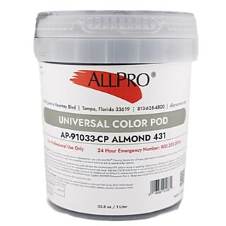 AllPro Epoxy Floor Coatings, Universal Color Pod, Almond 431, 1 Liter
