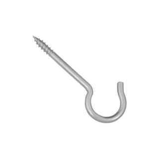 National Hardware V2040 Series N120-816 Ceiling Hook, 35 lb Working Load Limit, #6, Steel, Zinc