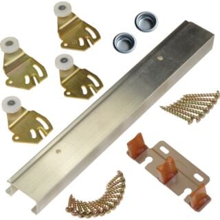 Johnson Hardware 72 in. Bi-pass Door Hardware Kit
