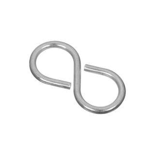 National Hardware N121-277 S-Hook, 15 lb Working Load Limit, Steel, Zinc