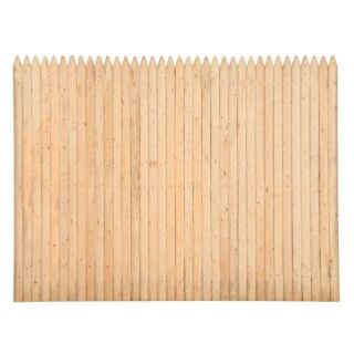Eastern Fence 6 x 8 Red Cedar Stockade with Spruce back rails