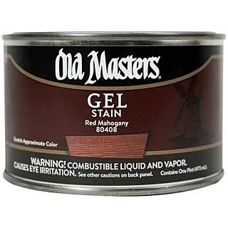 Old Masters, Oil-Based Gel Stain, Red Mahogany, Pint