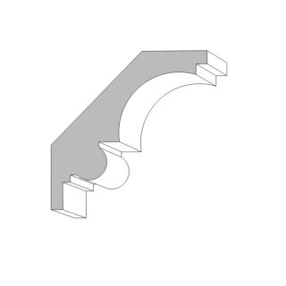 Millwork Design by Oxford (M10) 11/16 in. x 4 in. x 16 ft. Crown , Primed Finger-Jointed Pine