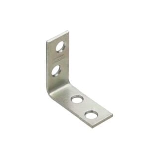 National Hardware V115 Series N113-134 Corner Brace, 0.08 in, Steel, Zinc