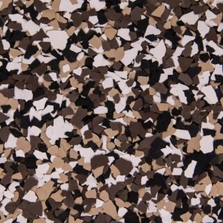 Simiron Decorative Chip Flakes, 1/4 in. Flake Size, Autumn Brown, 40 lbs.