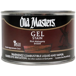 Old Masters, Oil-Based Gel Stain, Rich Mahogany, Pint