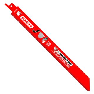 Diablo 9 Diamond Grit Recip Blade for Cast Iron, Fiber Cement, Masonry, and Fiberglass (Single)