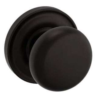 Baldwin Estate 5015 Classic Knob with 5048 Rose, Dummy One-sided, Oil Rubbed Bronze (102)
