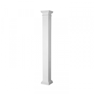 8 in. x 8 ft. Turncraft Pro-Series Non-Tapered Square FRP Column, Smooth