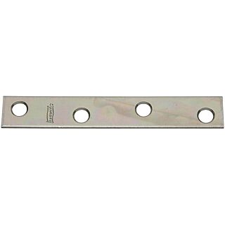 National Hardware N114-405 Mending Brace, 4 in L, Steel, 0.08 in, Zinc