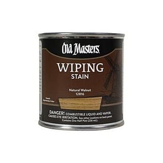 Old Masters, Wiping Stain, Natural Walnut, 1/2 Pint