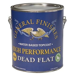General Finishes®, Water-Based Topcoat High Performance Polyurethane, Dead Flat , Gallon