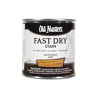 Old Masters Fast Dry, Interior Oil-Based Stain, Special Walnut, 1/2 Pint