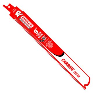 Diablo 9 Steel Demon Carbide Recip Blades for Thick Metal (3/16 - 9/16) Cutting (3 pk)