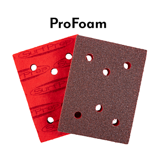 SurfPrep 3 in. x 4 in. ProFoam, 6-Hole Abrasive Pad, 25-Pack