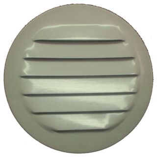 Maurice Franklin 3in. Mini Louver with Insect Screen, Round, Aluminum, White, 4 Pack