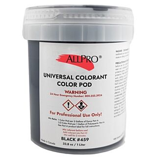 AllPro Epoxy Floor Coatings, Universal Color Pod, Black 459, 1 Liter