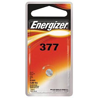Energizer 377BPZ Coin Cell Battery, 377 Battery, Silver Oxide, 1.5 V Battery