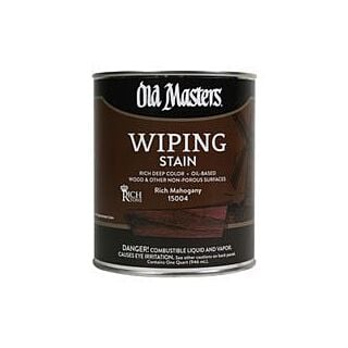 Old Masters, Wiping Stain, Rich Mahogany, Quart