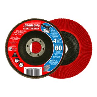 Diablo 4-1/2 in. Steel Demon Flap Disc 60 Grit - Type 29