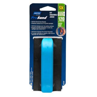 Norton ProSand Sanding Sponge, Small Area w/ Handle, 120 Grit