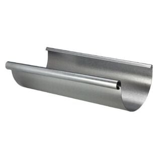 1/2 Round Galvanized Gutter, 10 ft.