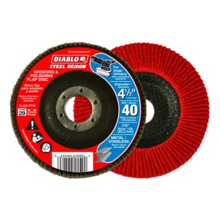 Diablo 4-1/2 in. Steel Demon Flap Disc 40 Grit - Type 29