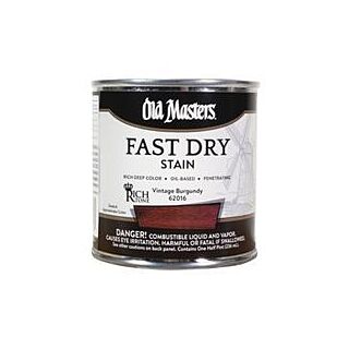 Old Masters Fast Dry, Interior Oil-Based Stain, Vintage Burgundy, 1/2 Pint