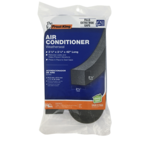 Frost King Air Conditioner Weatherseal, 1-1/4 in. Wide x 42 in Long, Polyurethane, Black